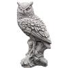 gartendekoparadies.de Statua di gufo in pietra H 37 cm 7 kg grigio resistente al gelo in gres gres per esterni