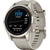 GARMIN FENIX 7S PRO 42MM SAPPHIRE SOLAR SOFT GOLD SAND Orologio GPS Multisport