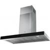 Franke Cappa a Parete 90 cm Acciaio Inox e Cristallo nero Classe A+ Mythos Franke FCR 925 TC BK XS - 325.0654.002