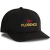 Florence Marine X Logo Structured Twill Hat Black