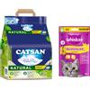 Catsan 8 L / 15 L / 18 L Catsan Lettiera per gatti + 60 g / 180 g Snack per gatti gratis! - 8 l Natural + 60 g Whiskas Temptations Pollo & Formaggio