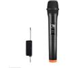Generic UHF - Set di microfoni wireless, microfono dinamico palmare con portata di 30 m, ricaricabile da 1200 mAh, durata 8 ore, modello di pickup cardioide, per macchine karaoke, mixer/altoparlanti