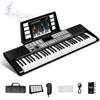 TERENCE Pianoforte Digitale 61 Tasti Doppi Altoparlanti HiFi Pianoforte con 51 Tasti Funzione a Pannello Display a LED Tastiera Doppia 2 Opzioni di Alimentazione Supporto per Cuffie e Microfono