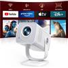Horlat Proiettore 4K Supporto 6G Wifi Bluetooth 28000 Lumen Zoom Digitale App Integrate
