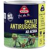 Boero Fai da Te, Smalto Antiruggine all'Acqua Satinato, per Interno/Esterno, Alta Adesione e Pronto all'Uso, Ideale Per Ferro, Alluminio, Lamiera Zincata, PVC, Inodore, Latta da 0,5L, Colore Bianco