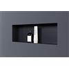 Bernstein Nicchia da parete NT206010X senza cornice - 20 x 60 x 10 cm - colore selezionabile, Colore:nero