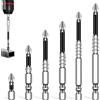 FIGCY Set di Punte e Inserti Magnetici per Cacciavite per Riparazioni Fai-da-Te Inserti PH2 per Avvitatore Impattante in 6 Dimensioni (25L 50L 60L 75L 90L 150L) per Trapani Elettrici e Design Antiscivolo
