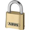 ABUS Lucchetto a Combinazione 180IB/50 - Lucchetto in Ottone - Resistente alle intemperie - con codice a Combinazione Regolabile Individualmente - Livello di Sicurezza 5 - Colori Ottone