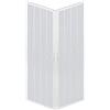 Linea Doccia Box Doccia A Soffietto Angolare Riducibile Colore Bianco Pastello Modello Simply (80x100)