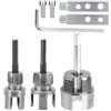 Goktvai Set Utensili Filettatura Tubi e Set Estrattore Bulloni Rotti, Utensile Filettatura Tubi Interno ed Esterno Integrato per Pipa PVC/Plastica da 1/2 3/4 1 Compatibile con Trapani Elettrici