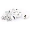 Aexit U Shape White Plastic Screw in Shelf Support Pin Peg Supporter 10pz ID: 224202