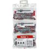 CFadda Fischer Tripack DuoPower, Kit 85 Tasselli Universali con Viti, Diametri 5-6-8 mm, Include 3 Punte Trapano