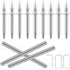 Cutefat Set di Chiodi a Doppia Punta (con Utensile di Installazione Speciale) - Fissaggio Invisibile per Battiscopa, 700 Chiodi + 7 Utensili, Senza Foratura & Acciaio Zincato