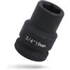 szkoo Bussola da 3/4, 19 mm, esagonale (6 angoli), in acciaio Cr-V, inserto professionale per avvitatore a percussione, qualità industriale