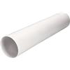 KOTARBAU® Tubo di ventilazione Długość rotondo diametro diametro tubo rotondo in PVC bianco sistema tubolare (500 mm diametro 100 mm)