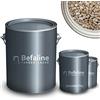 Befaline © BEFA-78 - Set di tappeti in pietra fino a 2,5 mq, 25 kg di ghiaia di marmo Botticino + 1,5 kg di rivestimento per pavimenti in resina epossidica per pietra naturale, cemento, ecc