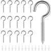 Nivithi Ganci a vite in acciaio inox 304, M4 x 50, 15 pezzi, per legno, soffitti, esterni