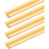 cyclingcolors 4x Guida per Ante Scorrevoli Scorrevole Porta per Ruote Rulli per Carrello Guida Plastica Armadio, Beige