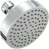 ComfyHarbor Soffione doccia in ABS con spruzzatore regolabile a pioggia per montaggio a parete, soffione doccia (argento)