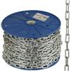 FEINZ Catena in acciaio inox 3 mm x 60 m, maglie zincate, maglie corte e saldate lateralmente, catena in acciaio robusta per edilizia, industria, giardino e agricoltura