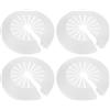 M METERXITY 4 Pcs Copertura Per Tubi Decorativa, Adatta Per Diametro Esterno 14mm-40mm Flange Water Pipe Copertura Tubo Di Scarico Per Radiator Pipe/Water Drain Tube [Bianco]