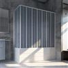 Forte Box Doccia Sopravasca 70x170 cm in PVC a soffietto con Apertura Laterale H 150 cm colore Bianco mod. Flex