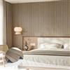 Stickyart Adesivi Murali in Schiuma 3D Grigio Pannelli Decorativi per Pareti Effetto Legno 60cmX500cm Pannello Decorativo Parete Grigio Marrone Pannello Legno Spessa Carta da Parati 3D Adesiva Muro