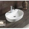 Swiss Aqua Technologies Infinitio - Lavabo da tavolo, design bianco satinato, dimensioni: 60 x 40 x 12,5 cm, senza troppopieno per bagno elegante, prodotto di alta qualità, lavabo Infinitio (SATINF6040)