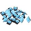 Motoforti Clip di fissaggio per apertura ruota, per Hyundai Santa Fe 2013-2021, in plastica, No.877561F000, blu, 20 pezzi
