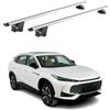 OMAC Barre portatutto in alluminio certificate TÜV per MG HS II/EHS II 2024-2026 - per guide da tetto integrate - Scanalatura a T - Carico max 100 kg - 2 antifurto argento