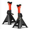 Hocamel 2X Cavalletti d'appoggio 6T Regolabili in 9 livelli (36-58,5 cm) cavalletti per autoveicoli con supporto in gomma, cavalletti di sostegno per auto, SUV e veicoli commerciali leggeri