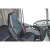 Generic Coprisedili per camion compatibili con Volvo FH4 e FH5, in ecopelle, neri con cuciture blu