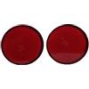 Nosqew 2 riflettori per paraurti posteriore, rotondo, rosso, modifica auto, riflettore ABS, accessori auto, adatto per 2007 2015
