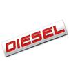 Generic Xingyue Aile 1Pc Adesivo per Auto con Logo Diesel Emblema Distintivo Decalcomanie in Metallo 3D Decorazione di Bellezza per Auto(Rosso)
