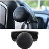 CWMMS Pomello del Volante per Auto per Fiat Grande Punto (199) 2005-2018, pomello Girevole per Volante Volante Auto Manopola Accessorio per Auto,Bla-CK