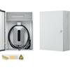 XRRJFYH Contenitore per Caricabatterie EV per Uso Domestico, Wallbox per Esterni, Scatola di Sicurezza per Colonnina Ricarica Auto Elettrica, Copertura da Montare a Parete(White)