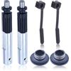 Adefol Kit tubo pompa olio per motoseghe Husqvarna 435,440E, 445,450,450E,340,345,350 EPA, con ingranaggi a vite senza fine, pistone pompa per motosega Jonsered CS2240 503 93 21 01