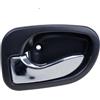 ZhanNuoBHd Per Hyundai Per Accent 1995-1999 Per Atos 1997-2005 82610-22001 82620-22001 Maniglia Interna Della Porta Nero Cromato Sinistra Destra Auto Interno Porta Maniglia(1 Pcs Chrome Left)