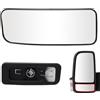 Mingke Vetro Specchio Retrovisore Riscaldabile Lato Sinistro per Mercedes-Benz Sprinter 906 2006-2018 VW Crafter 2006-2016 (Inferiore Sinistro)