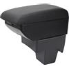 YJYWZH Bracciolo Centrale Per Renault Clio 5 Clio V 2019-2025 Con 6 Porte USB - Doppio Vano Portaoggetti, Funzione Portabicchiere Integrata, Comfort Di Guida