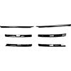 Aokvoh Griglie Anteriore Griglia Centrale Per Paraurti Anteriore Strisce Decorative Adesivi Kit Carrozzeria Accessori Per VW Per Tiguan MK2 2017-2021 Griglia renale Anteriore(Grille Strips)