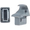 JWFBDB 2 pezzi di gancio for aletta parasole for auto in plastica grigia, clip, staffa fissaggio MR654343, adatto for Mitsubishi ASX Outlander Lancer EVO Sportback 7620A806HA
