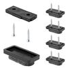 QuickClick WAGNER QuickClick® Feltrini per sedie e mobili I Set da avvitare di 4x base + 8x vite + 4x inserto di scorrimento intercambiabile - feltro di lana ULTRASOFT 32 x 15 mm - Fatto in DE - 15782800