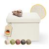 Laleni Pancetta Laleni 41x31 cm vano portaoggetti - Cassapanca piccola beige