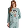 United Colors of Benetton Pig(Maglia+Pant) 30963P049 Set di Pigiama, Verde, M Donna