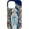 Happy Catholics Custodia per iPhone 14 Pro Max Rosario Nostra Signora di Lourdes Beata Madre Maria Cattolica