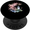Blossom Lantern Art Sakura Blossom Lanterna Acquerello Art PopSockets PopGrip Adesivo