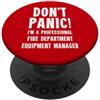 Emergency Services Staff Gifts & T-Shirt Responsabile delle attrezzature dei vigili del fuoco PopSockets PopGrip Adesivo