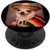 Cute Funny Dog Chihuahua Theme Art Meme Divertente Chihuahua Sorridente Cane Sombrero Carino Sfocato Meme PopSockets PopGrip Adesivo