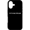 YO! Custodia per iPhone 17 I Don't Do Revenge I Delete People Divertente Sarcasmo Citazione